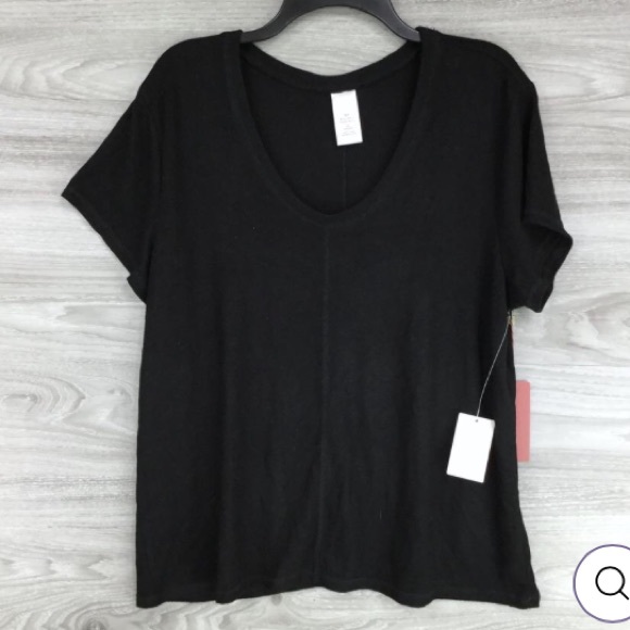 Rachel Parcell Black Knit Pajama Top Size XL - Picture 4 of 6